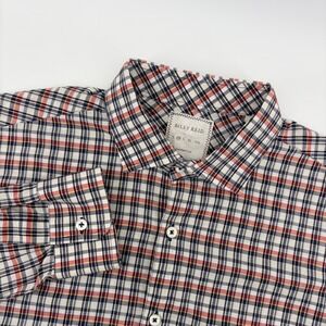 Billy Reid Standard Cut Plaid Button Down Shirt Medium Mens Multicolor